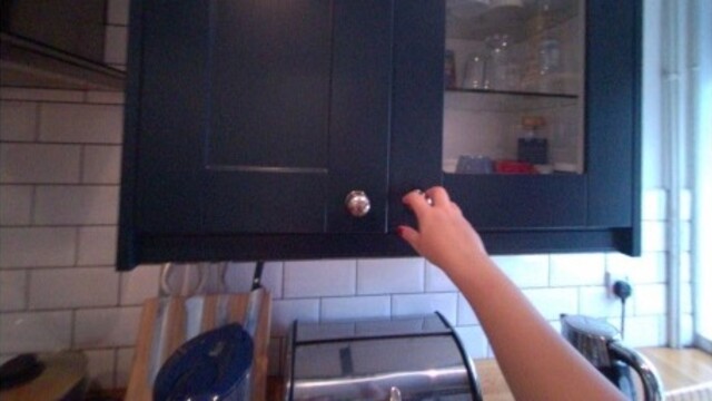 Open cupboard: original scene