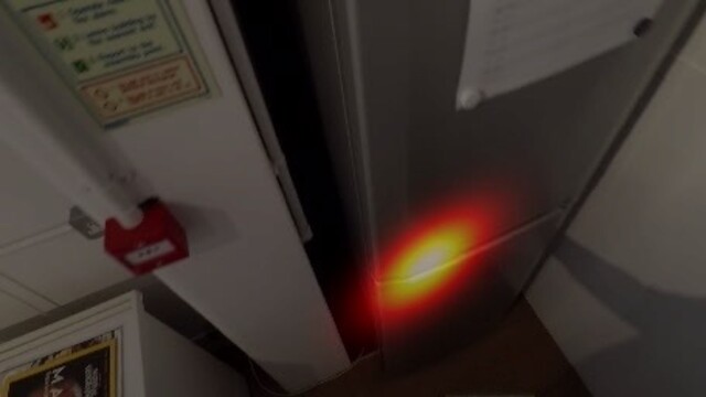 Open fridge: visual affordance heatmap