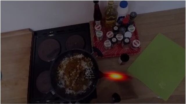 Take spatula: visual affordance heatmap
